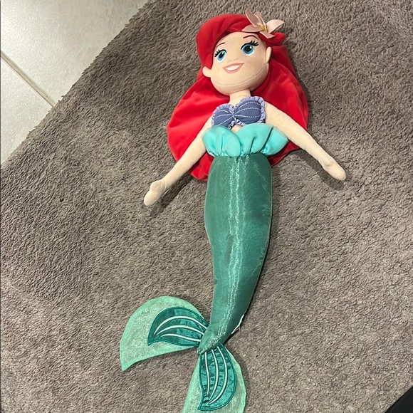 Disney Other - Mermaid Plush Doll with Red Hair